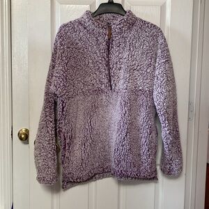 Y2k Time and Tru Faux Fur Fleece Purple Jacket Top